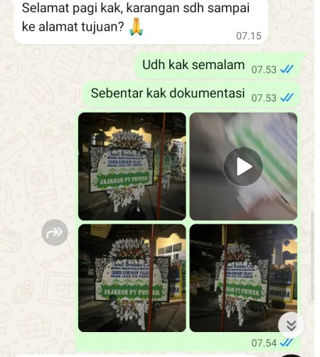 Pengiriman Papan Bunga Selamat Pondok Bahar