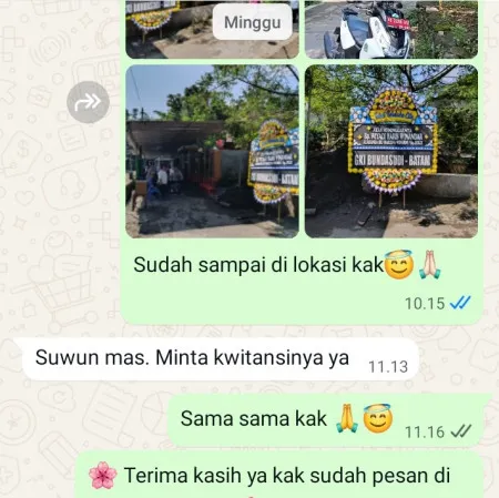 Pengiriman Papan Bunga Duka Pondok Bahar