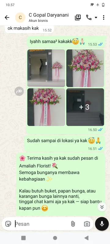Pengiriman Karangan Bunga Pondok Bahar